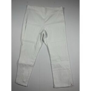 Van Heusen Women's Size 8 Stretch Extensible White Capri Dress Pants Office